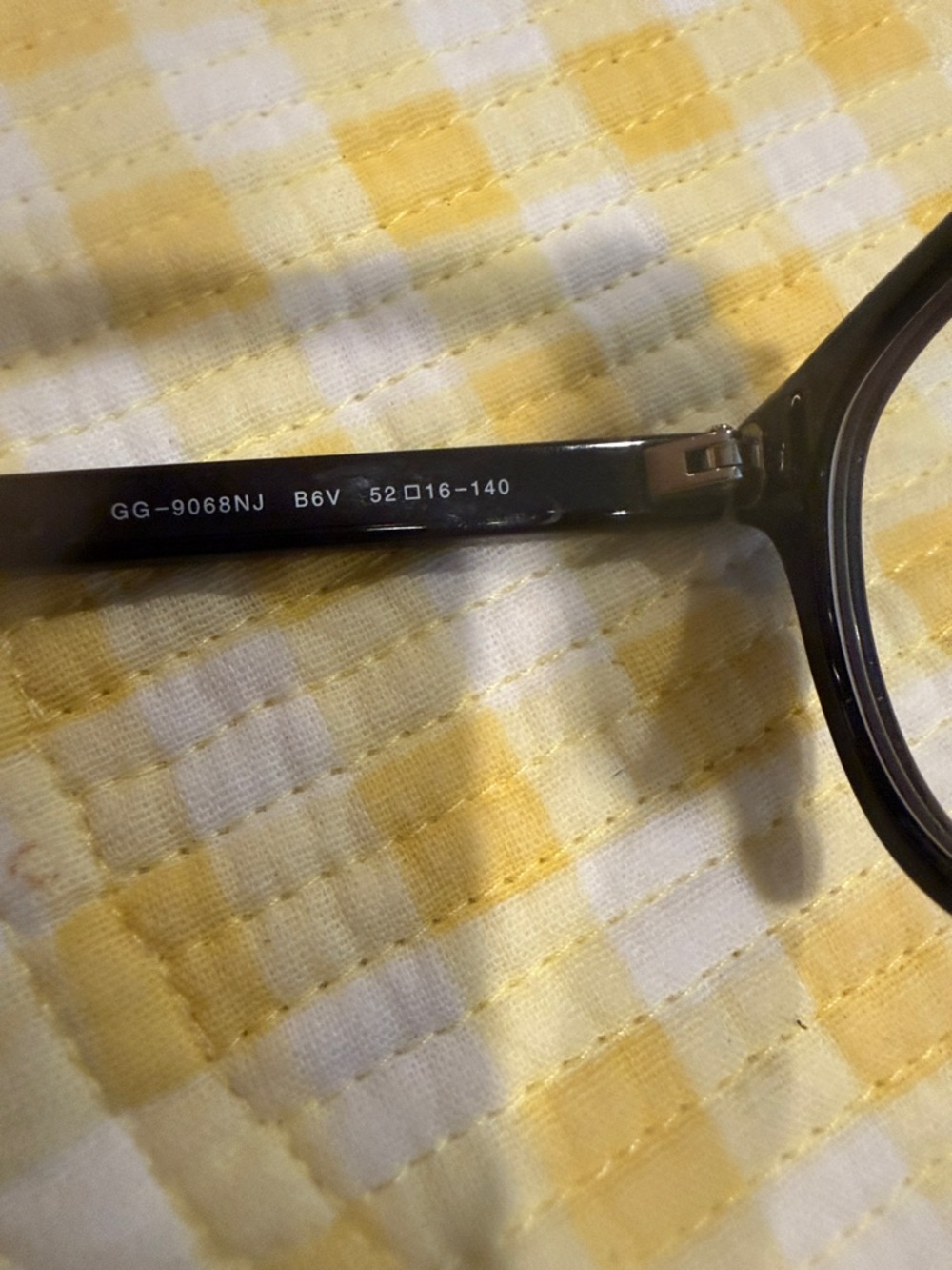 GUCCI eyeglass frame iconic GG logo on the arms REG/green stripes - Picture 3 of 6